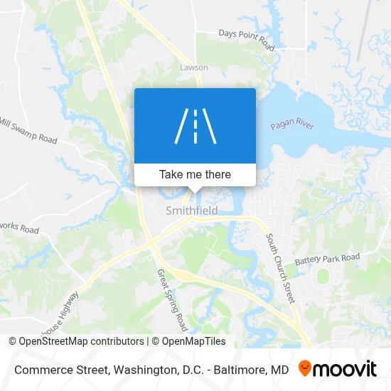 Commerce Street map