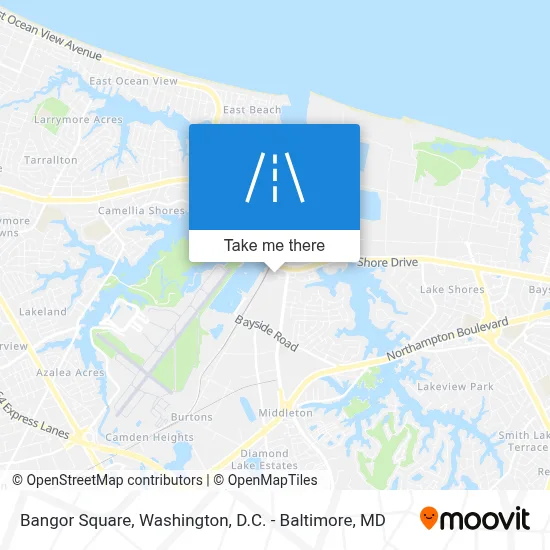 Bangor Square map
