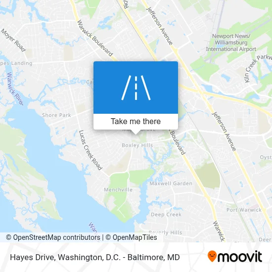 Hayes Drive map