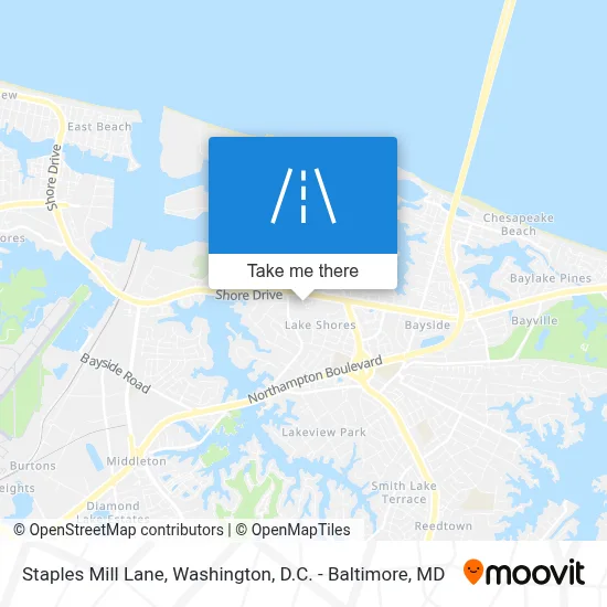Staples Mill Lane map