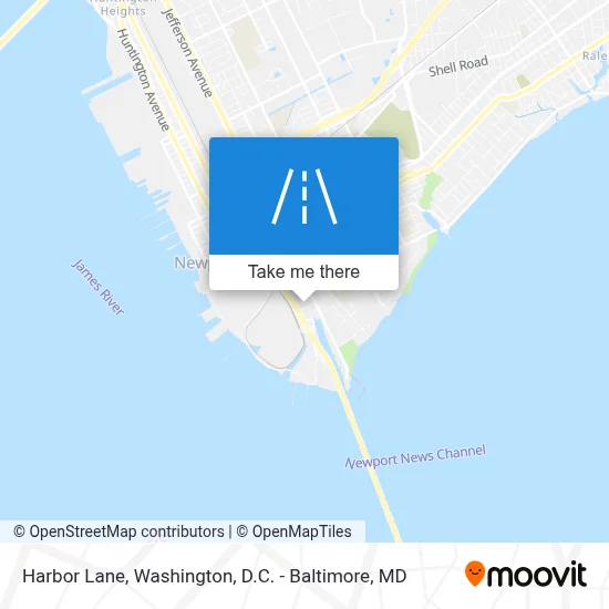 Harbor Lane map