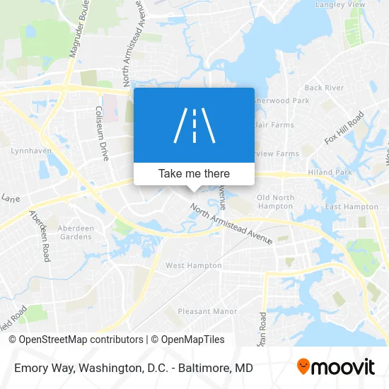 Emory Way map