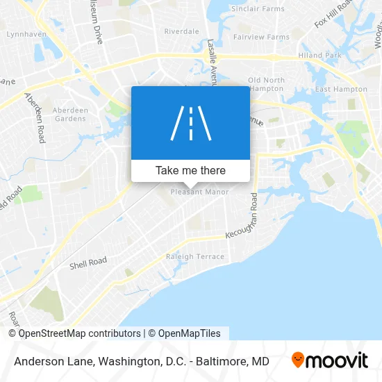 Anderson Lane map