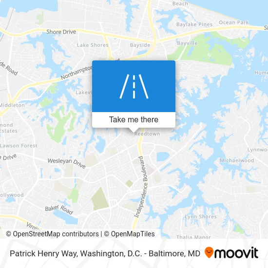 Patrick Henry Way map