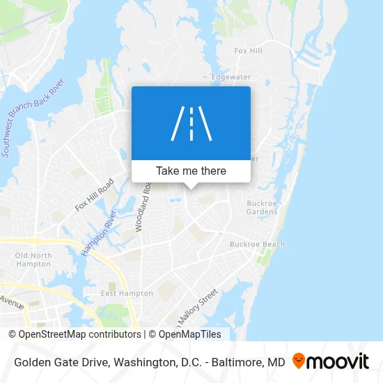 Golden Gate Drive map