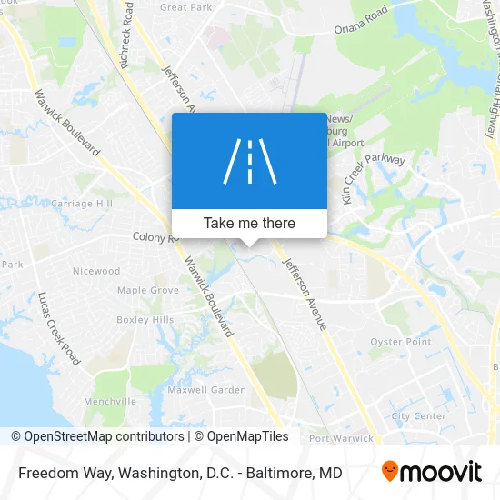 Freedom Way map