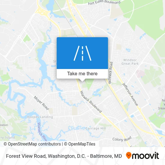 Forest View Road map