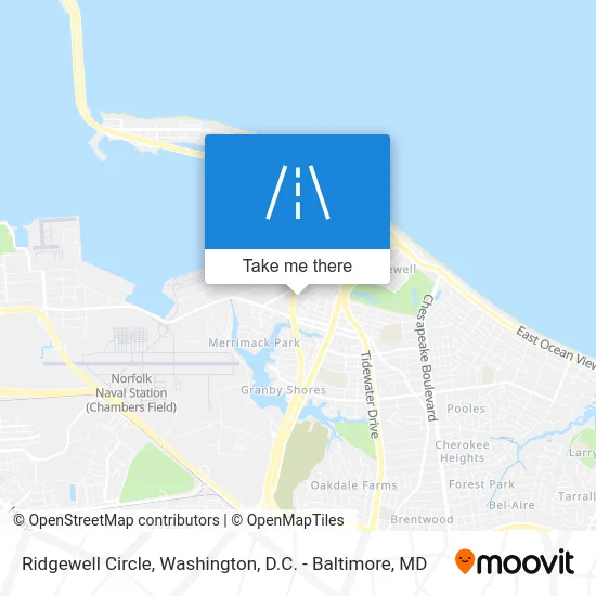 Ridgewell Circle map