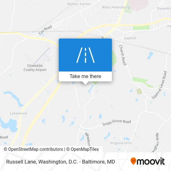 Russell Lane map