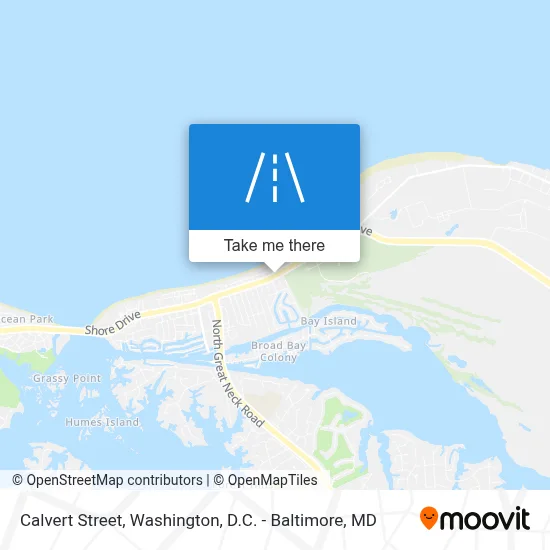 Calvert Street map