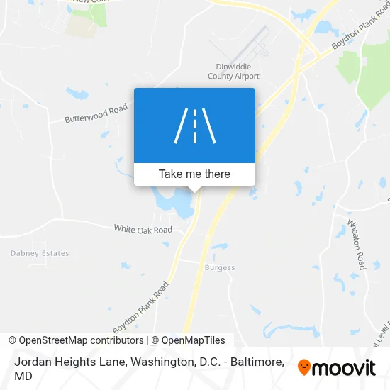 Jordan Heights Lane map