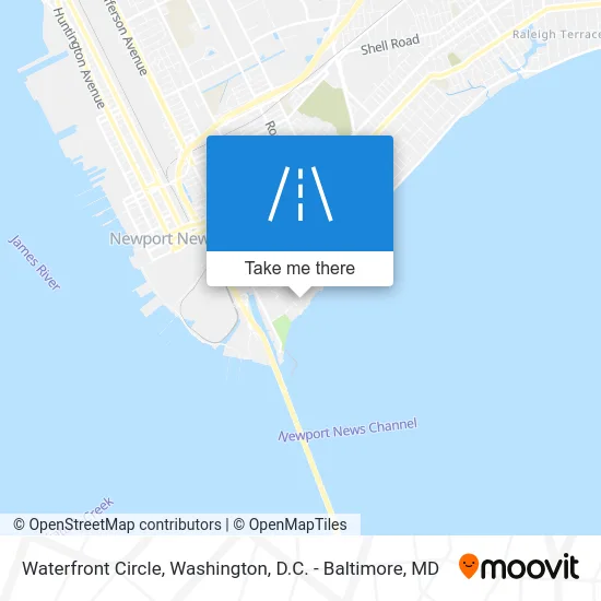 Waterfront Circle map