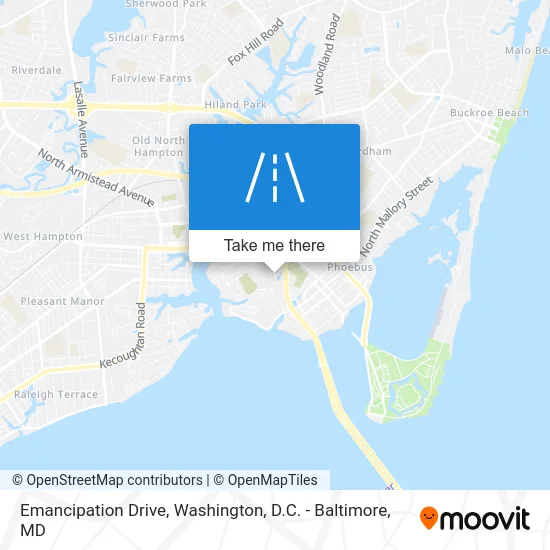 Emancipation Drive map
