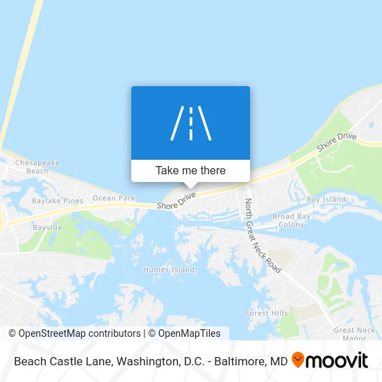 Beach Castle Lane map