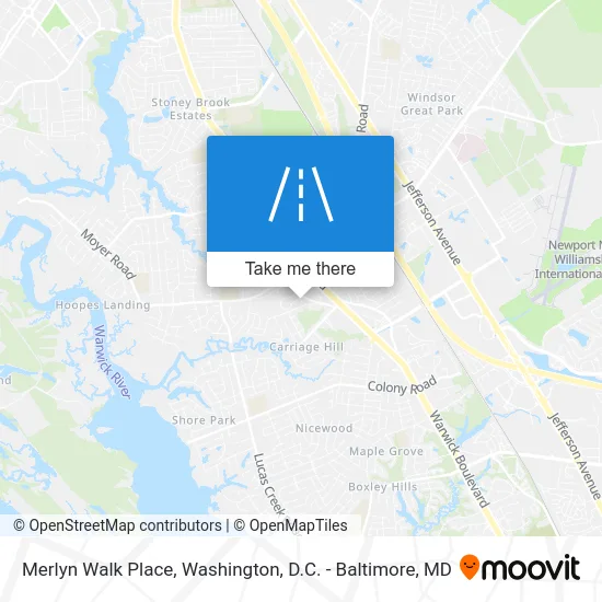 Merlyn Walk Place map