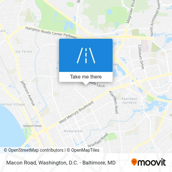 Macon Road map