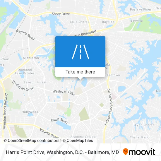 Harris Point Drive map