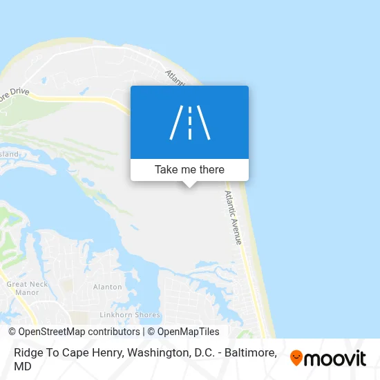 Ridge To Cape Henry map