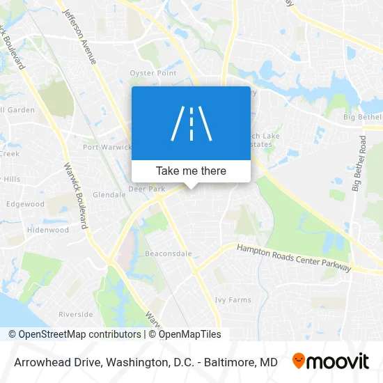 Arrowhead Drive map