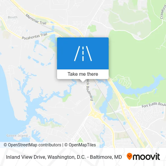 Inland View Drive map