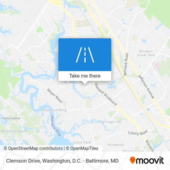 Clemson Drive map