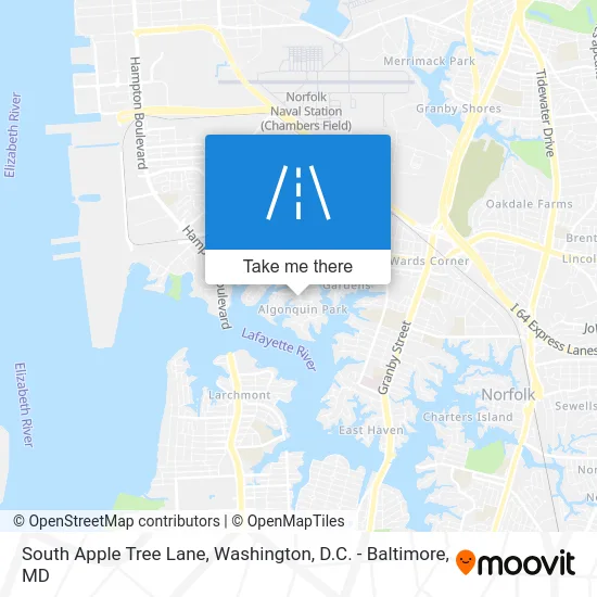 South Apple Tree Lane map