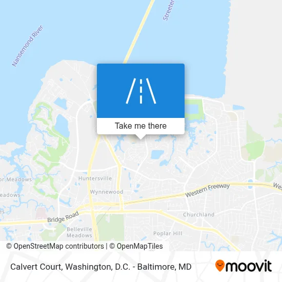 Calvert Court map