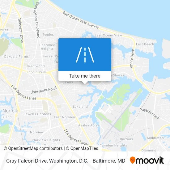 Gray Falcon Drive map