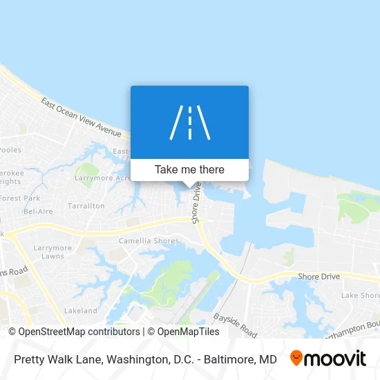 Pretty Walk Lane map