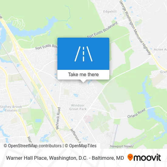 Warner Hall Place map