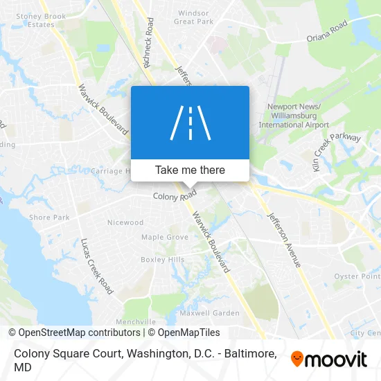 Colony Square Court map