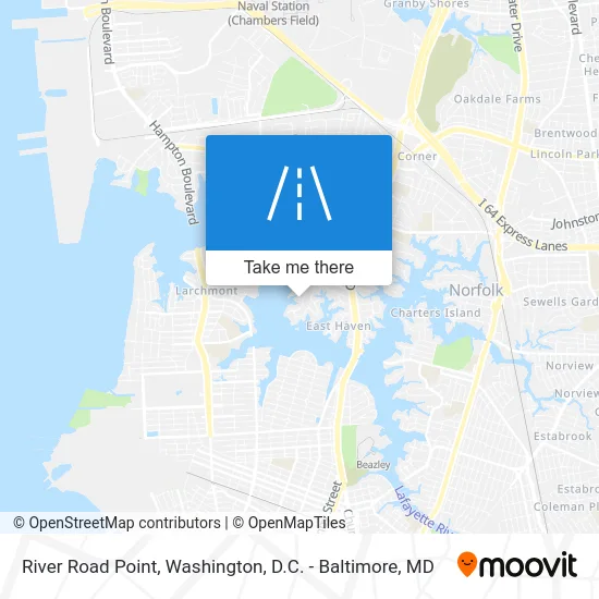 River Road Point map