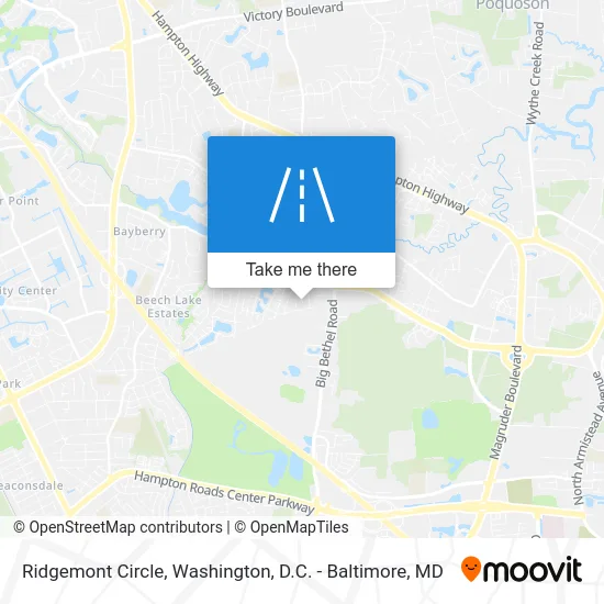 Ridgemont Circle map