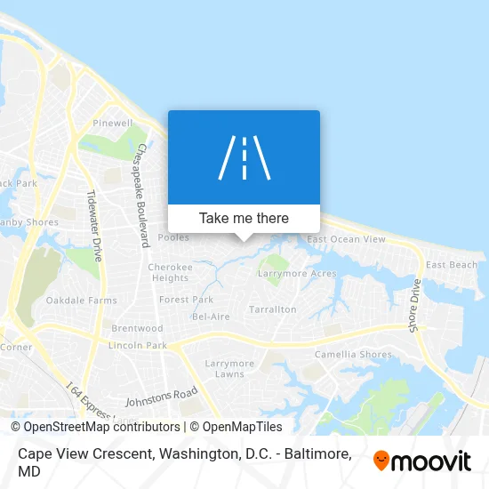 Cape View Crescent map