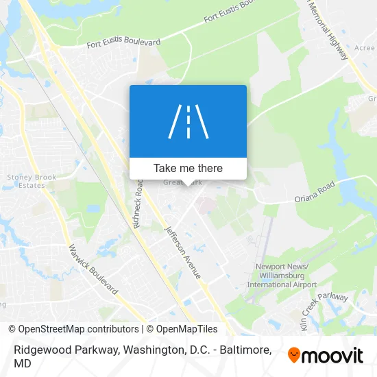 Ridgewood Parkway map