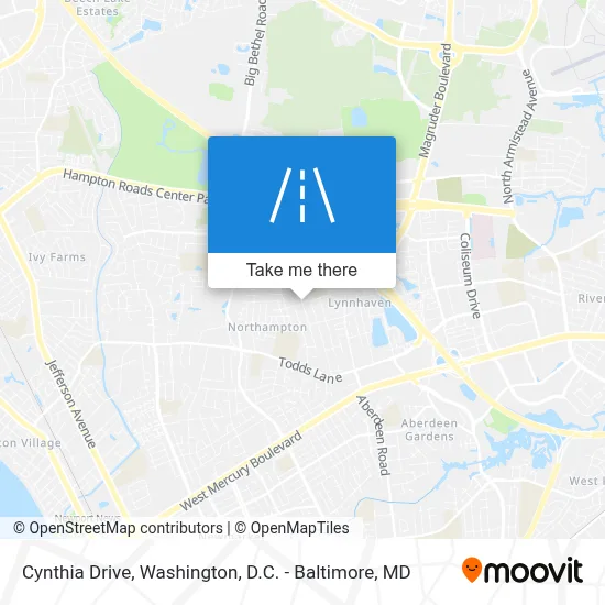 Cynthia Drive map