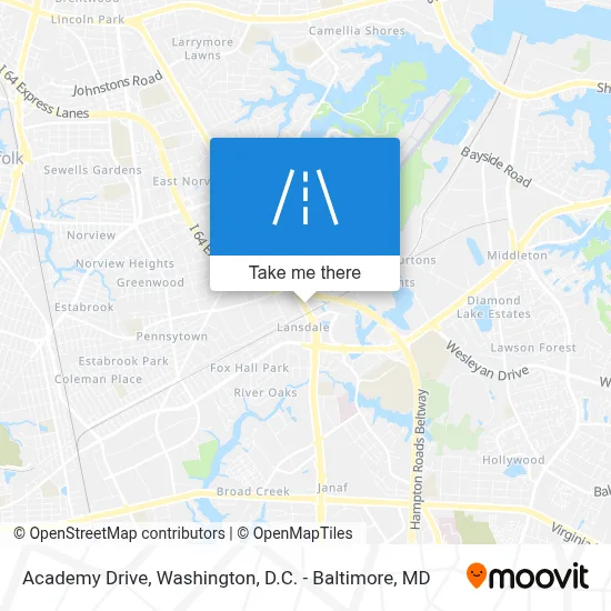 Academy Drive map