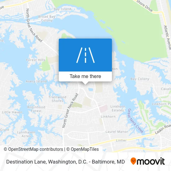 Destination Lane map