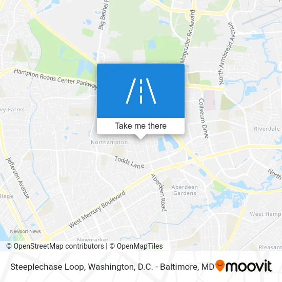 Steeplechase Loop map