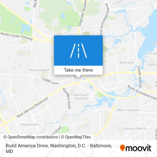 Build America Drive map