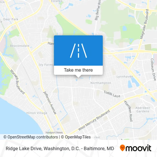 Ridge Lake Drive map