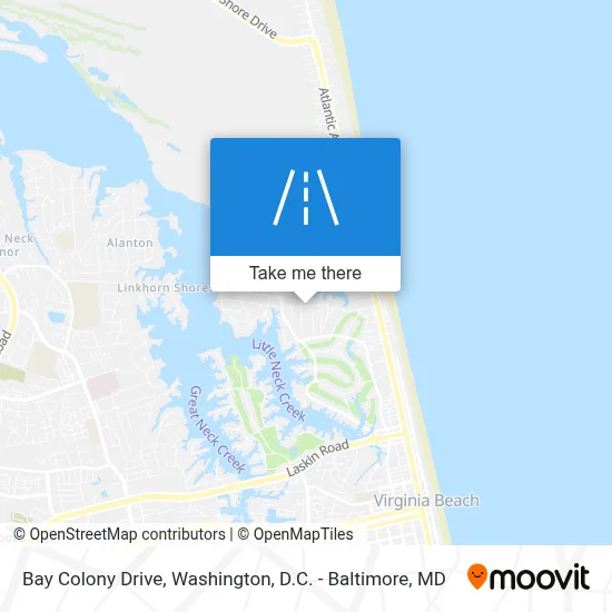 Bay Colony Drive map