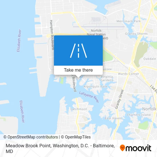 Meadow Brook Point map