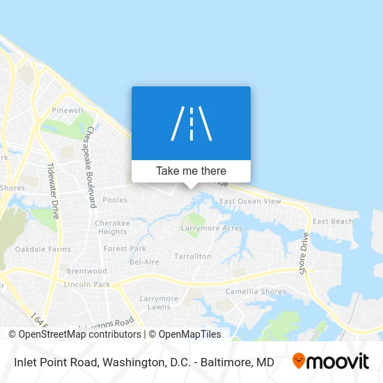 Inlet Point Road map