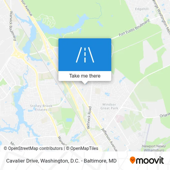 Cavalier Drive map