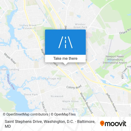 Saint Stephens Drive map