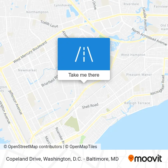 Copeland Drive map