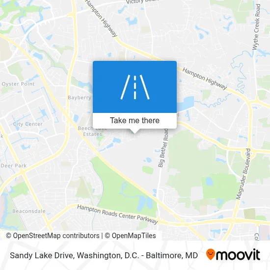 Sandy Lake Drive map