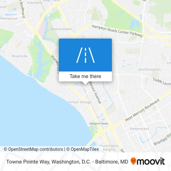 Towne Pointe Way map