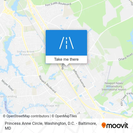 Princess Anne Circle map